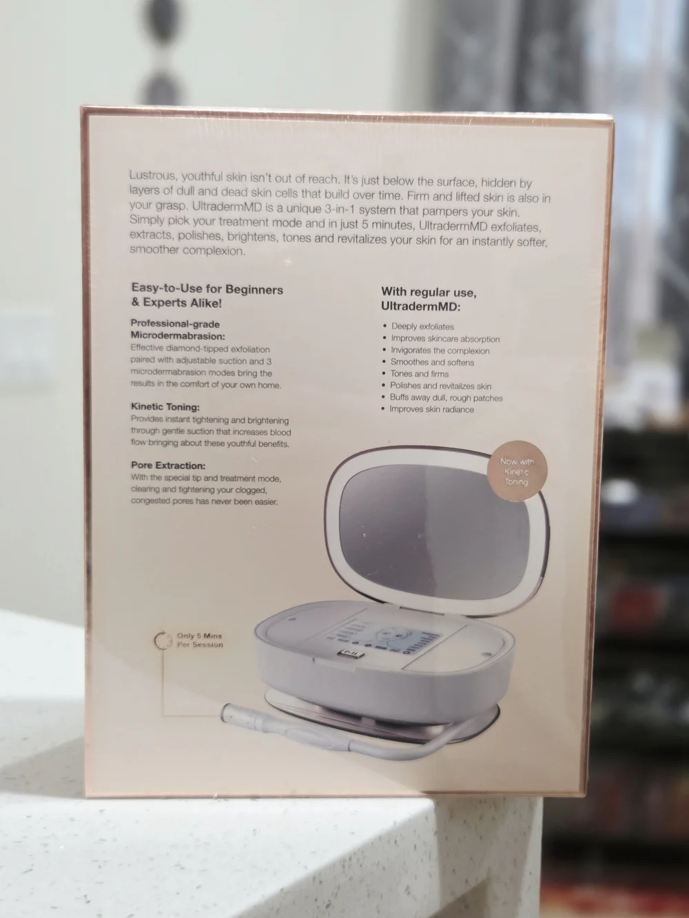 TROPHY SKIN UltradermMD 3-in-1 Skincare Device - White & Rose Gold